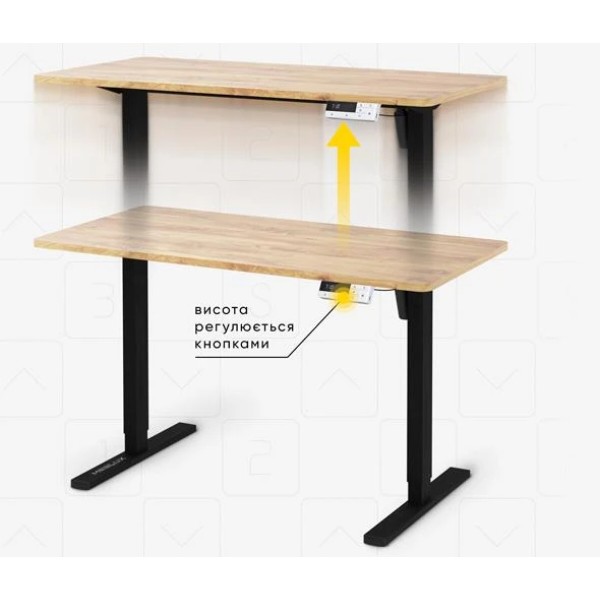 Фото - Стол с электрорегулировкой высоты Mealux PowerDesk Lite Mahogany (EVO-201 Lite Mahogany/B)